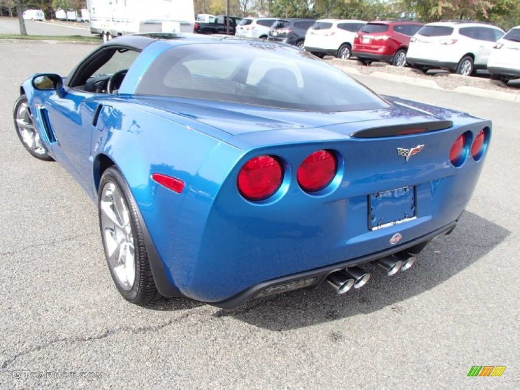 2011 Corvette Grand Sport Coupe - Supersonic Blue Metallic / Titanium Gray photo #9