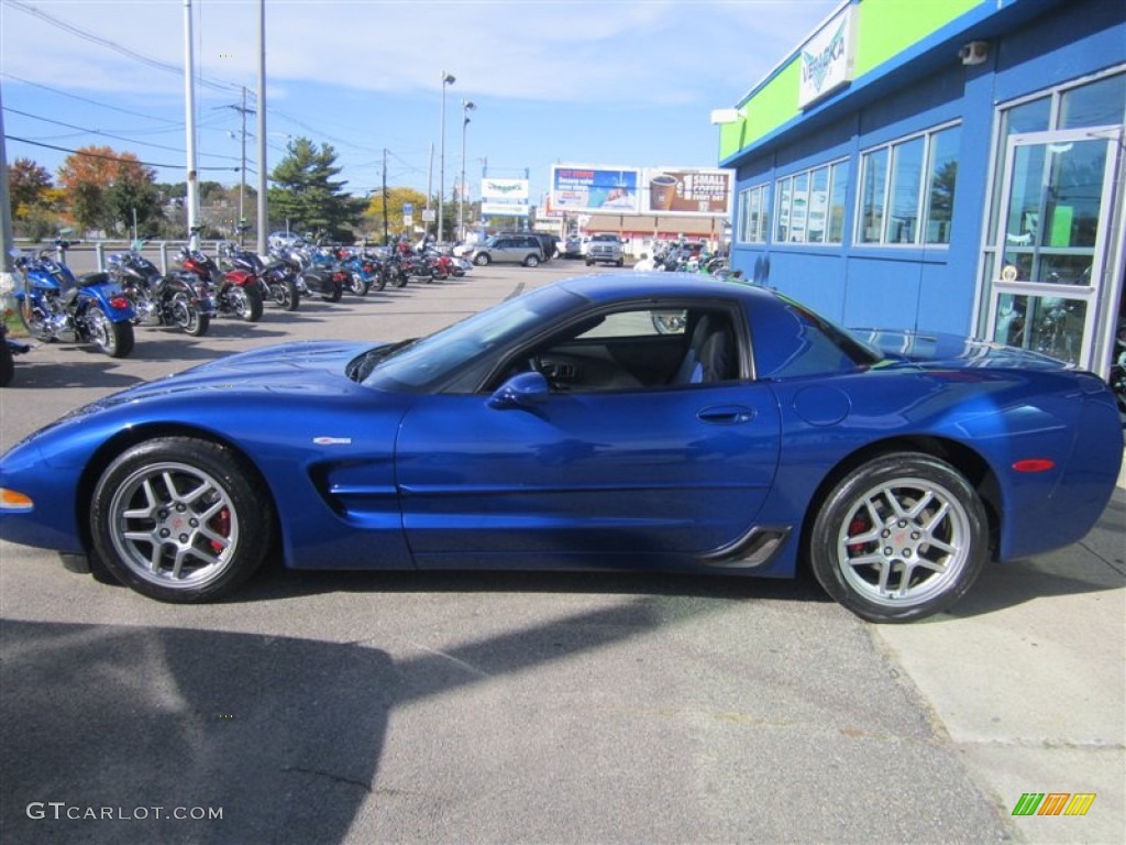 2003 Corvette Z06 - Electron Blue Metallic / Black photo #1