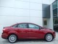 2014 Ruby Red Ford Focus Titanium Sedan  photo #3