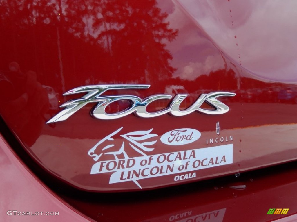 2014 Focus Titanium Sedan - Ruby Red / Charcoal Black photo #4