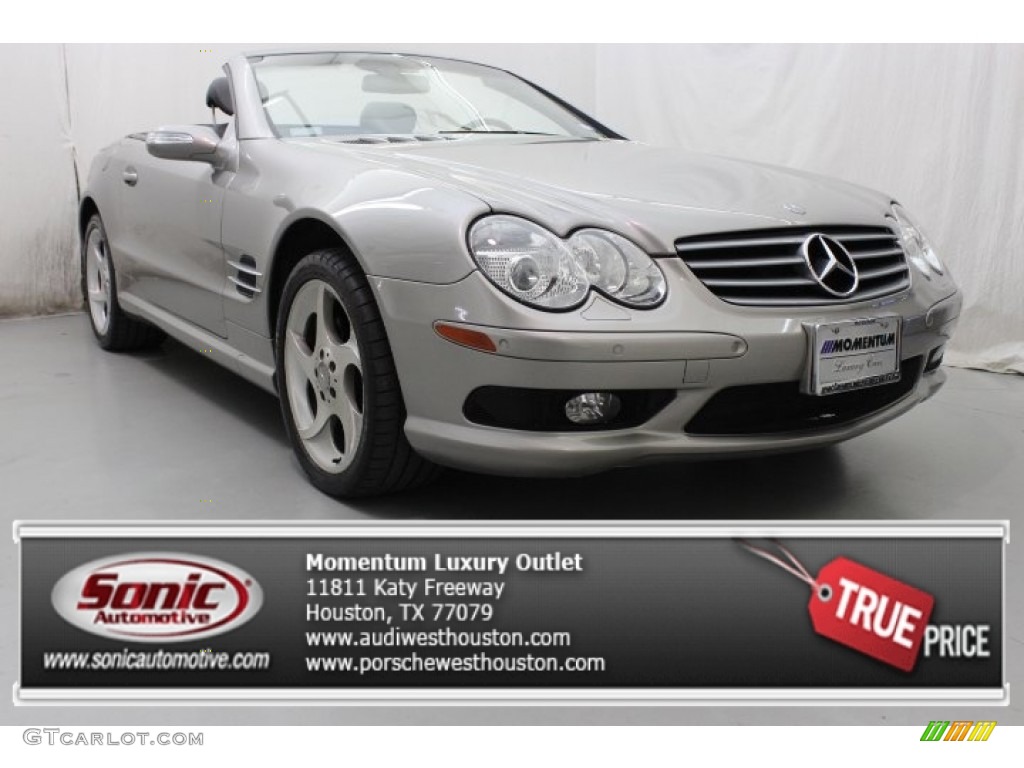 2004 SL 500 Roadster - Pewter Silver Metallic / Ash photo #1