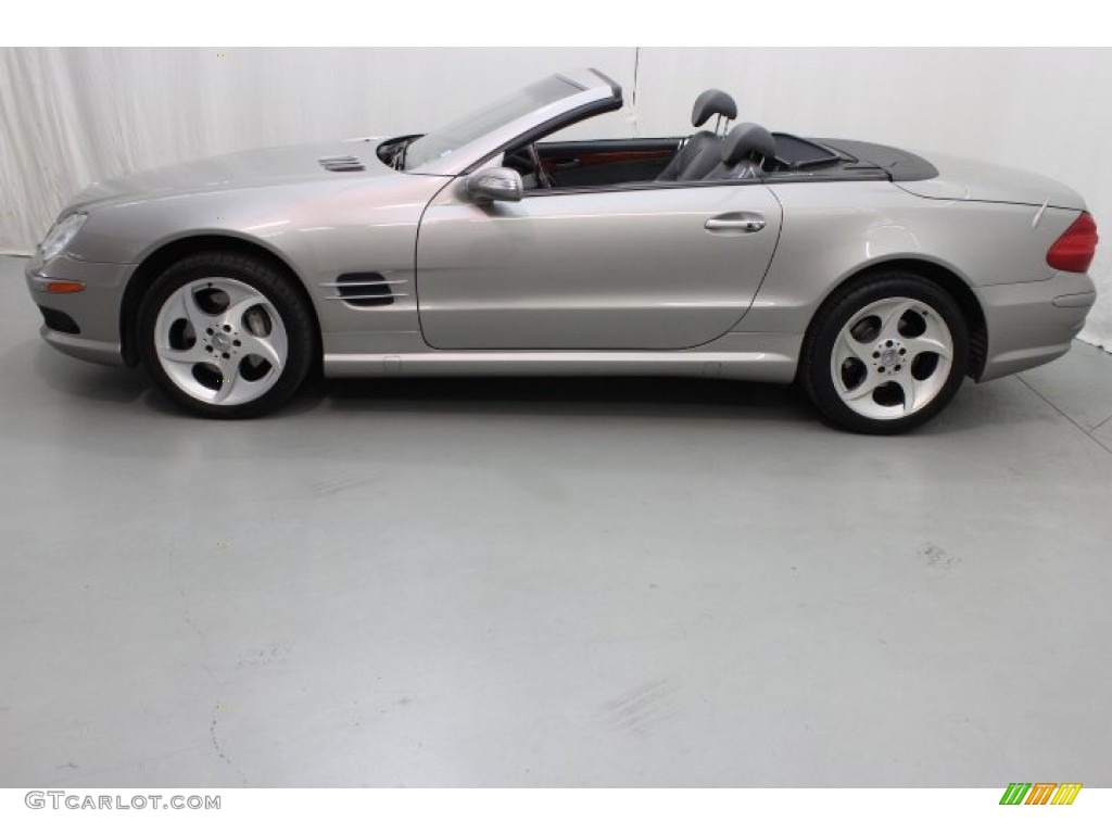 2004 SL 500 Roadster - Pewter Silver Metallic / Ash photo #4