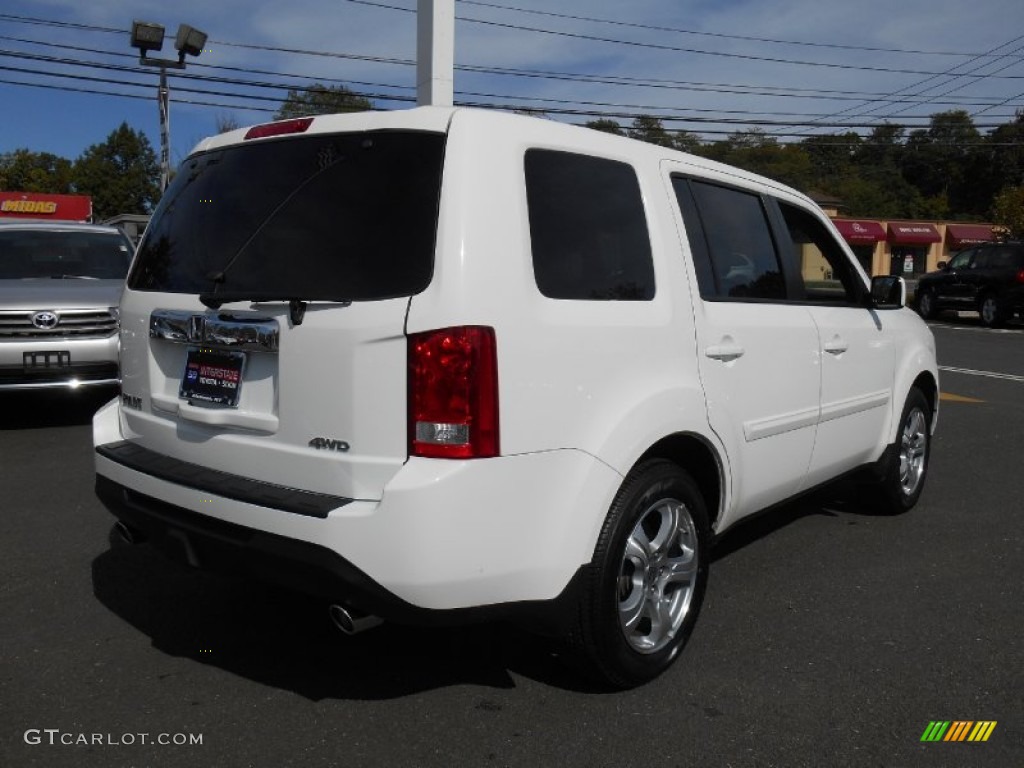 2012 Pilot EX-L 4WD - Taffeta White / Gray photo #4