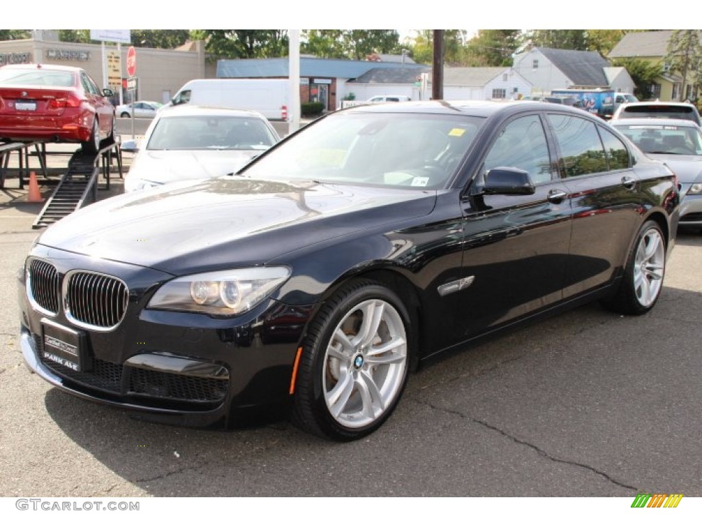 2011 7 Series 750i xDrive Sedan - Carbon Black Metallic / Black photo #7