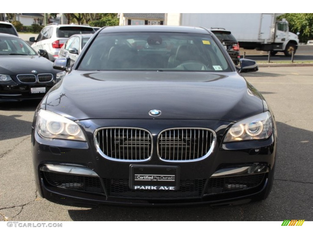2011 7 Series 750i xDrive Sedan - Carbon Black Metallic / Black photo #8