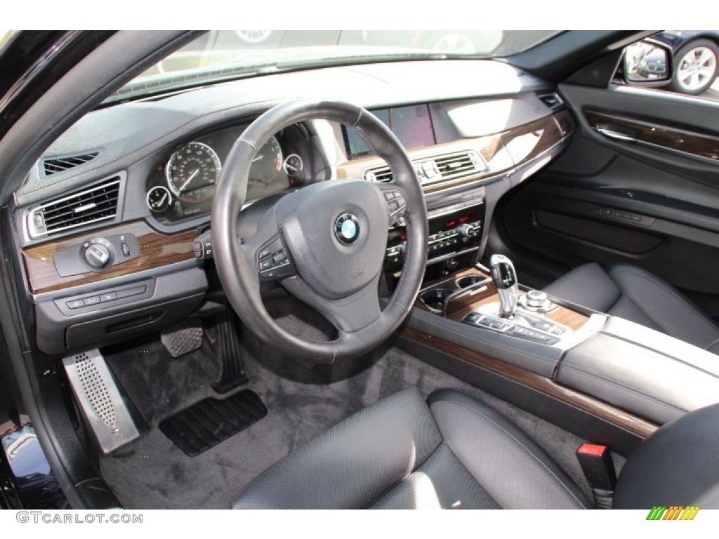 2011 7 Series 750i xDrive Sedan - Carbon Black Metallic / Black photo #10