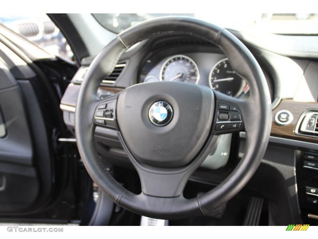 2011 7 Series 750i xDrive Sedan - Carbon Black Metallic / Black photo #16
