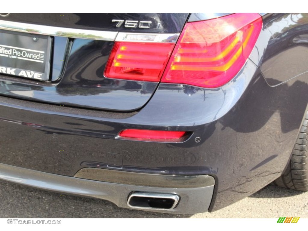 2011 7 Series 750i xDrive Sedan - Carbon Black Metallic / Black photo #21