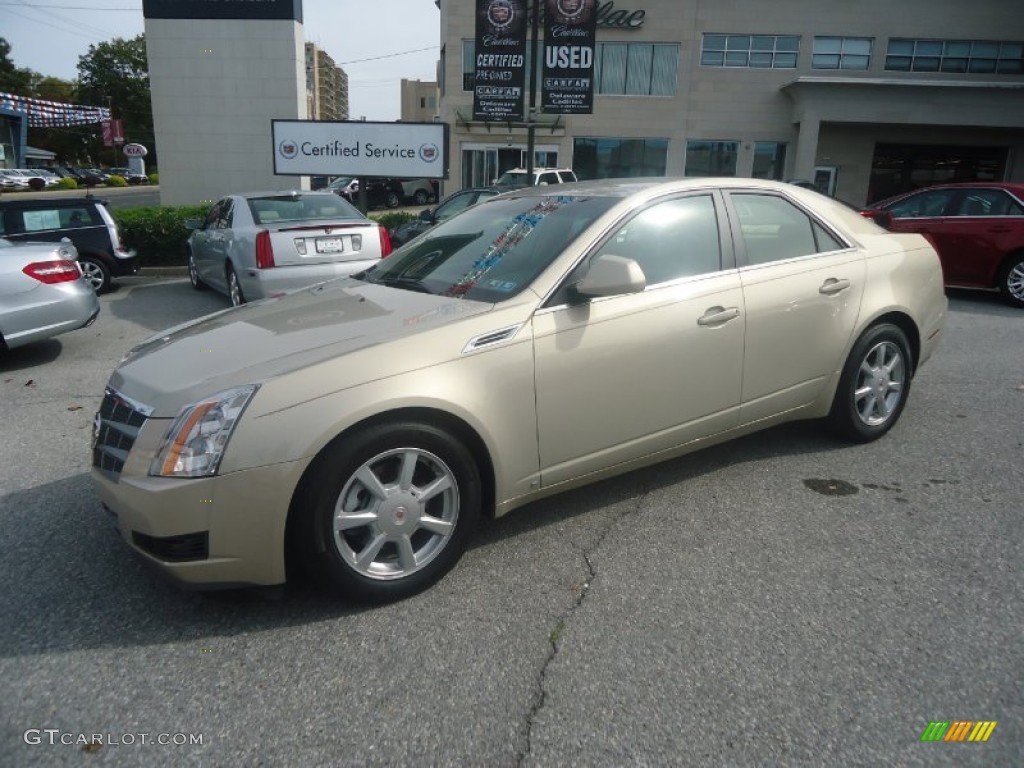 2008 CTS 4 AWD Sedan - Gold Mist / Cashmere/Cocoa photo #4