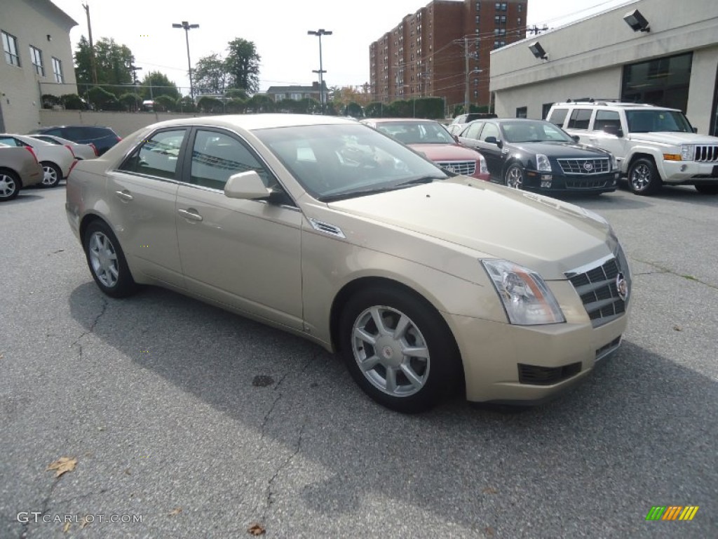 Gold Mist 2008 Cadillac CTS 4 AWD Sedan Exterior Photo #86576289