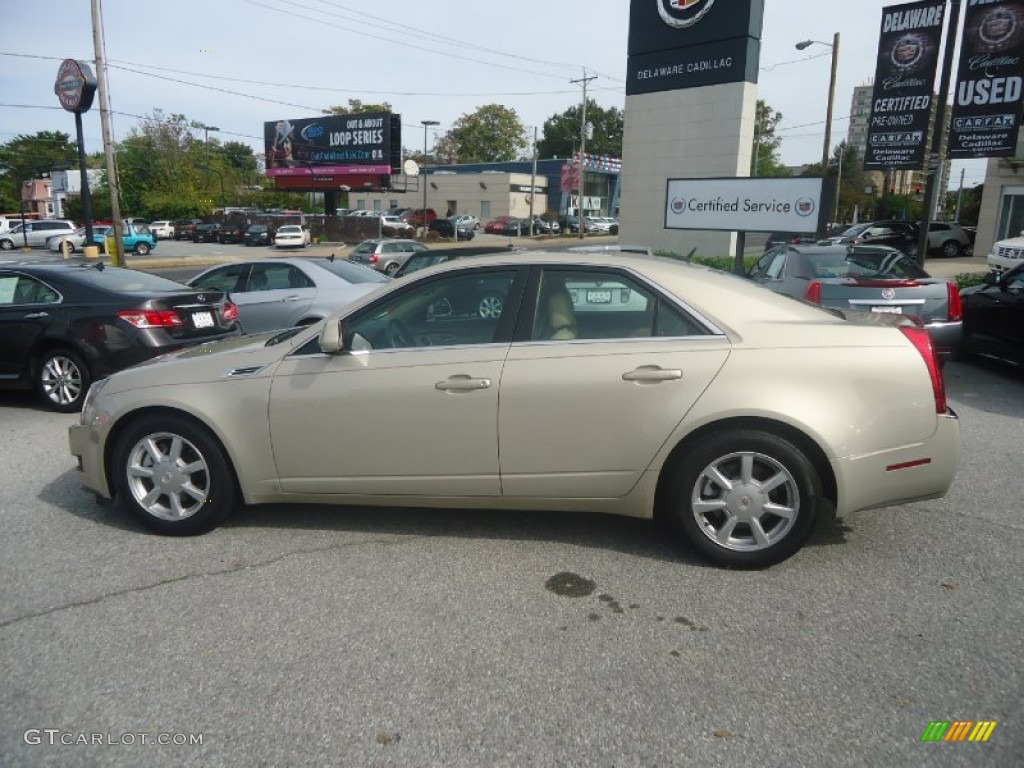 2008 CTS 4 AWD Sedan - Gold Mist / Cashmere/Cocoa photo #11