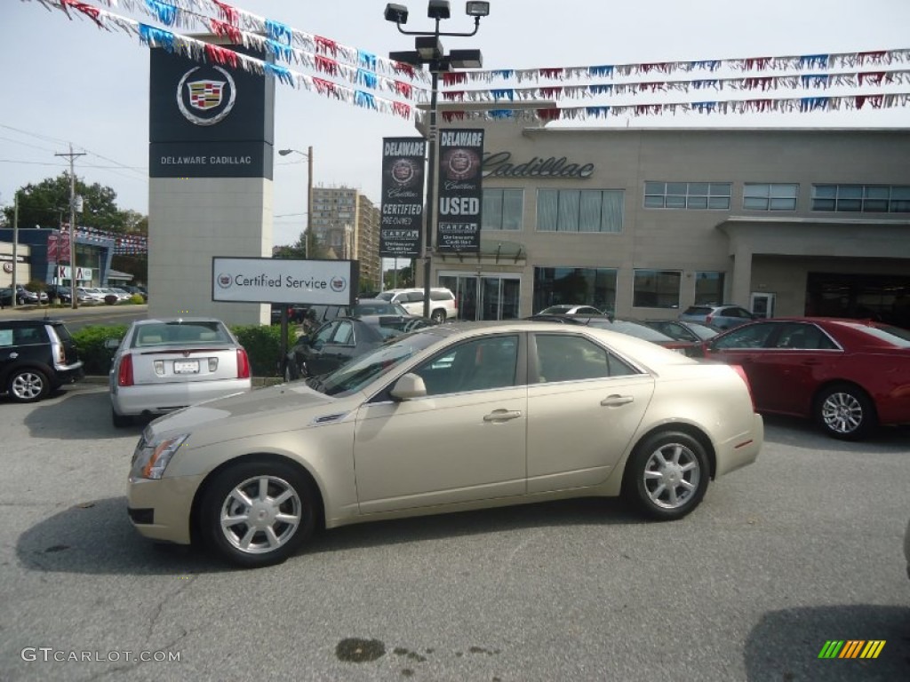 2008 CTS 4 AWD Sedan - Gold Mist / Cashmere/Cocoa photo #45