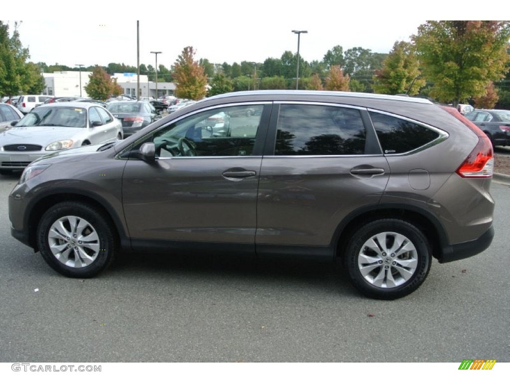 2012 CR-V EX-L - Urban Titanium Metallic / Beige photo #3