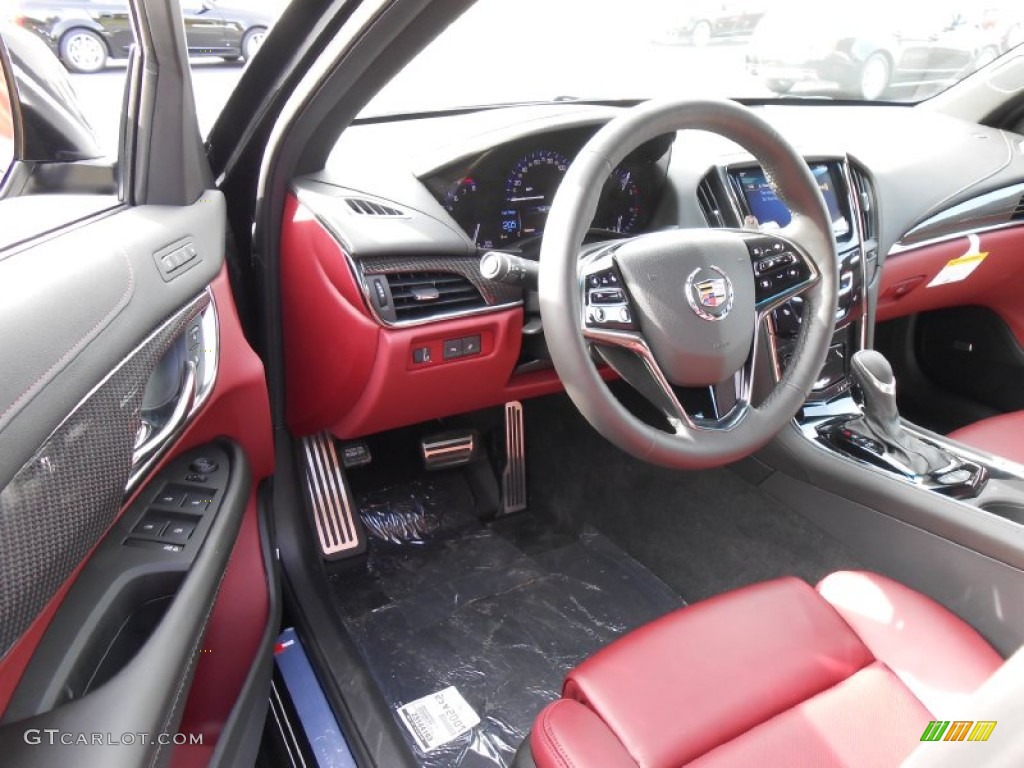 Morello Red/Jet Black Interior 2014 Cadillac ATS 2.0L Turbo AWD Photo #86577504