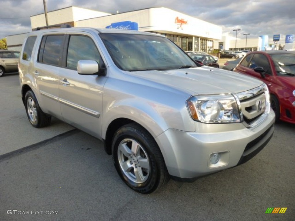 Alabaster Silver Metallic 2011 Honda Pilot EX-L 4WD Exterior Photo #86578254