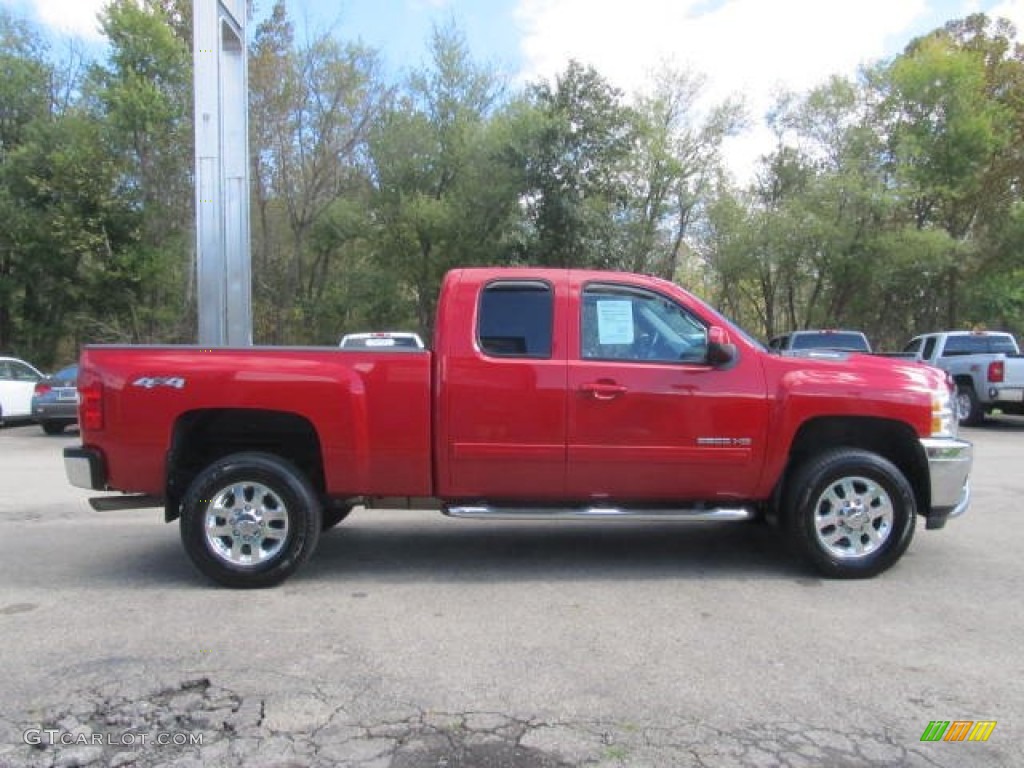 2013 Silverado 2500HD LTZ Extended Cab 4x4 - Deep Ruby Metallic / Ebony photo #8