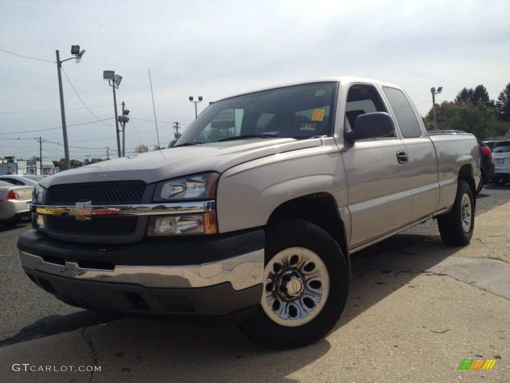 2005 Silverado 1500 Extended Cab 4x4 - Silver Birch Metallic / Dark Charcoal photo #1