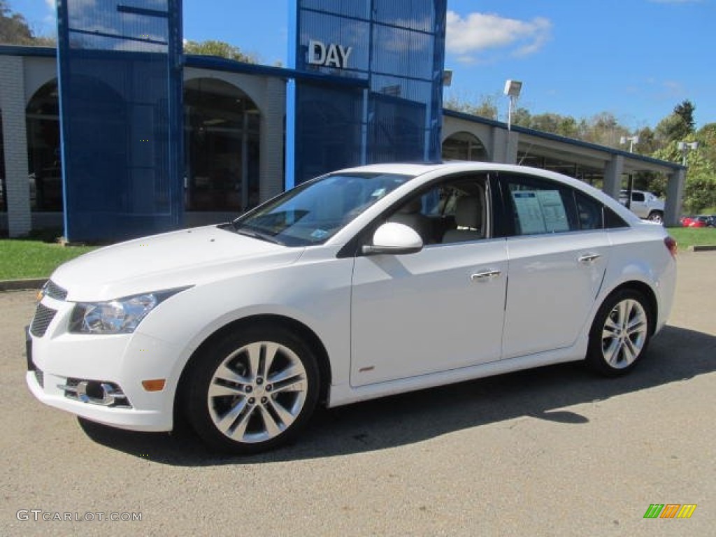 2013 Cruze LTZ - Summit White / Cocoa/Light Neutral photo #1