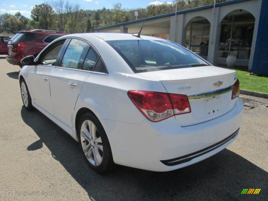 2013 Cruze LTZ - Summit White / Cocoa/Light Neutral photo #4