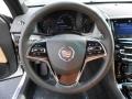 Caramel/Jet Black 2014 Cadillac ATS 2.5L Steering Wheel