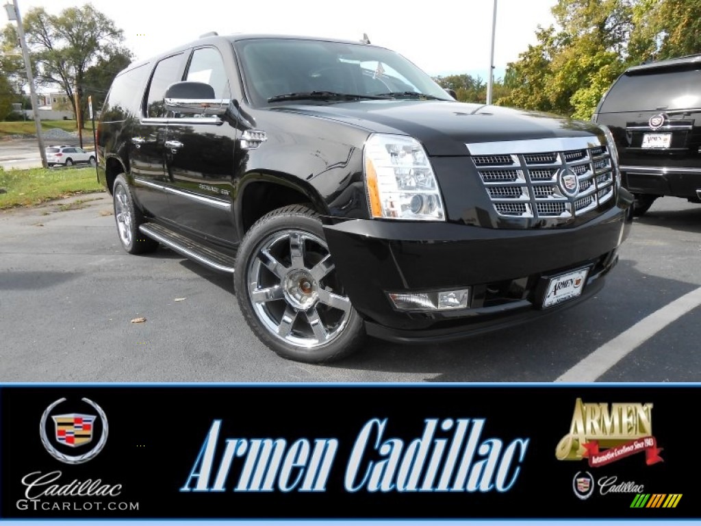 2014 Escalade ESV Luxury AWD - Black Raven / Ebony/Ebony photo #1