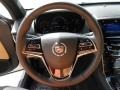 Caramel/Jet Black 2014 Cadillac ATS 2.5L Steering Wheel