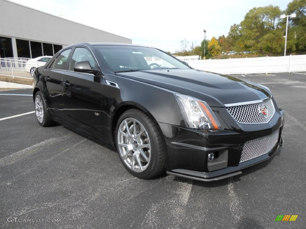 Black Diamond Tricoat 2014 Cadillac CTS -V Sedan Exterior Photo #86581917