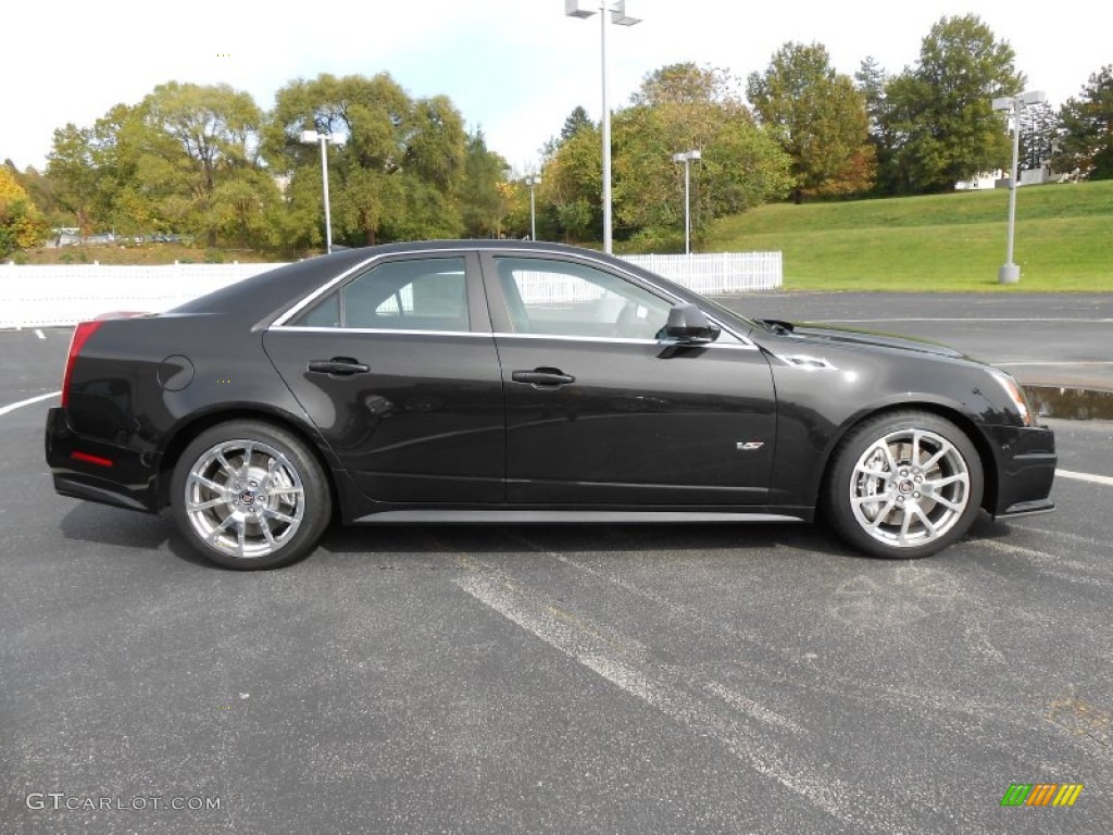 Black Diamond Tricoat 2014 Cadillac CTS -V Sedan Exterior Photo #86581950