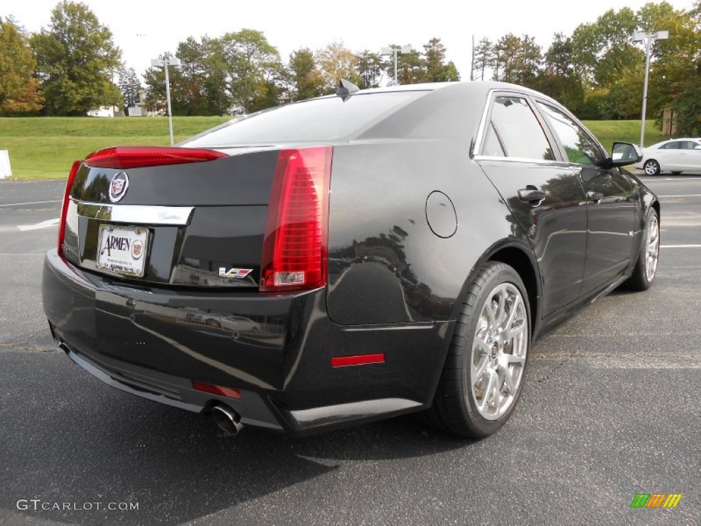 2014 CTS -V Sedan - Black Diamond Tricoat / Ebony/Ebony photo #5