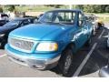 1999 Island Blue Metallic Ford F150 XL Regular Cab 4x4  photo #4