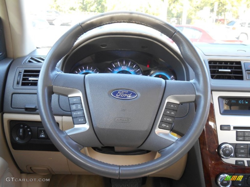 2011 Fusion SEL V6 AWD - Bordeaux Reserve Metallic / Camel photo #18