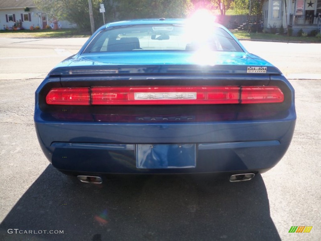 2010 Challenger R/T Classic - Deep Water Blue Pearl / Dark Slate Gray photo #6