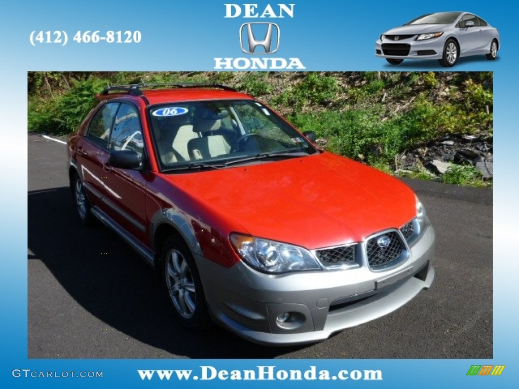 2006 Impreza Outback Sport Wagon - San Remo Red / Desert Beige photo #1