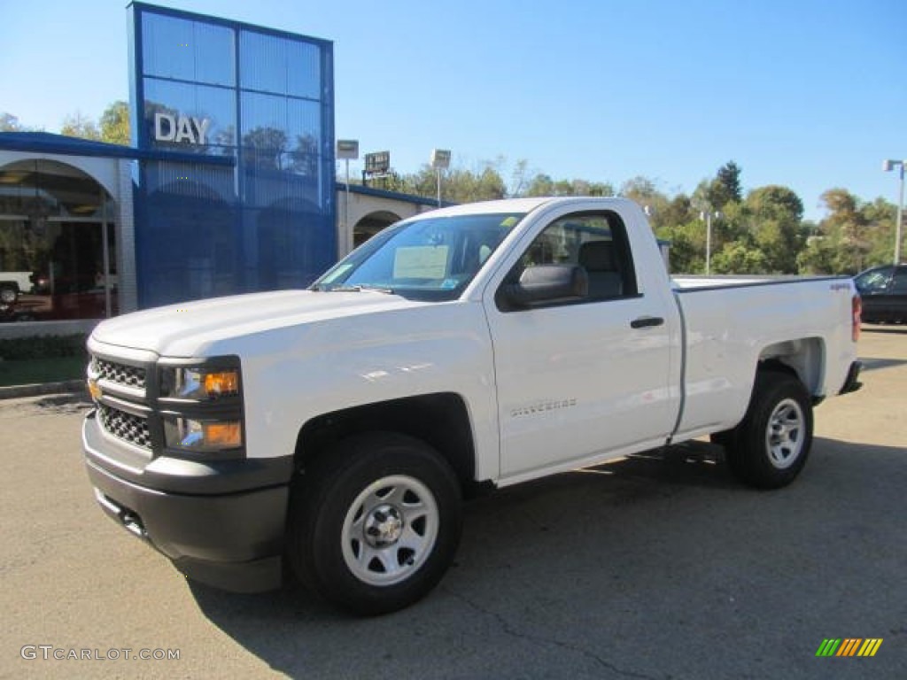 2014 Silverado 1500 WT Regular Cab 4x4 - Summit White / Jet Black photo #1