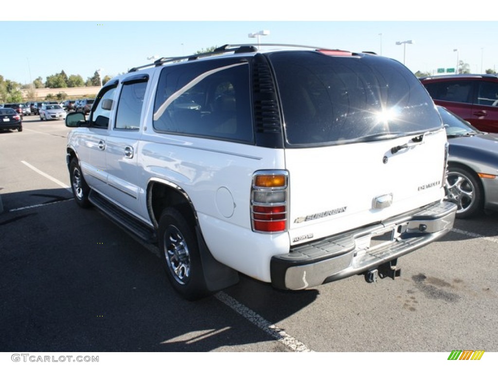 2004 Suburban 1500 LT 4x4 - Summit White / Gray/Dark Charcoal photo #3