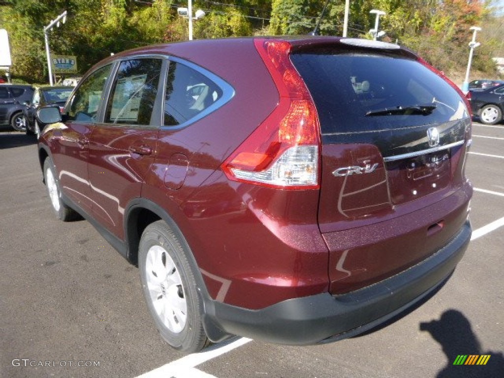 2014 CR-V EX AWD - Basque Red Pearl II / Gray photo #5