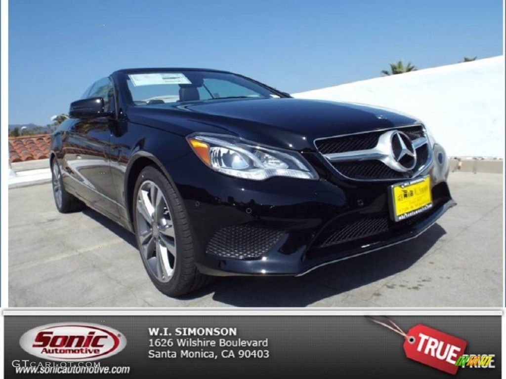 2014 E 350 Cabriolet - Black / Black photo #1