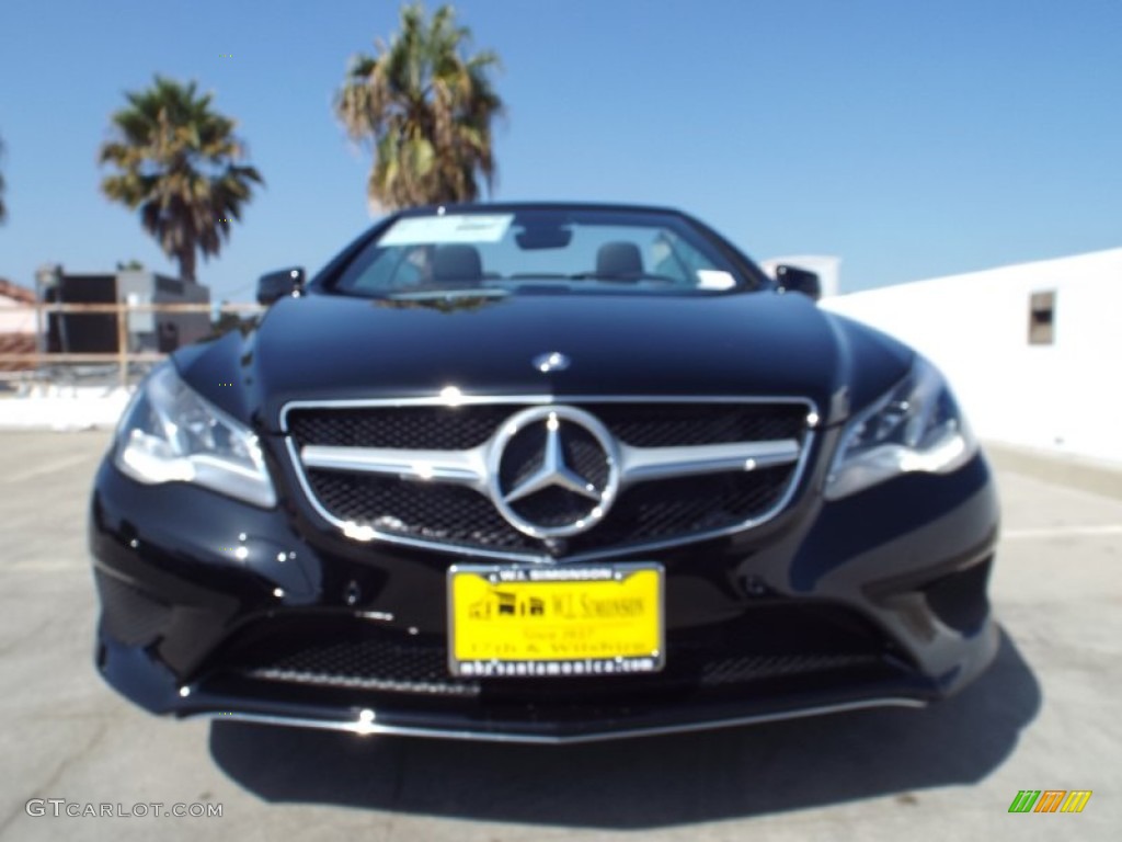 2014 E 350 Cabriolet - Black / Black photo #2