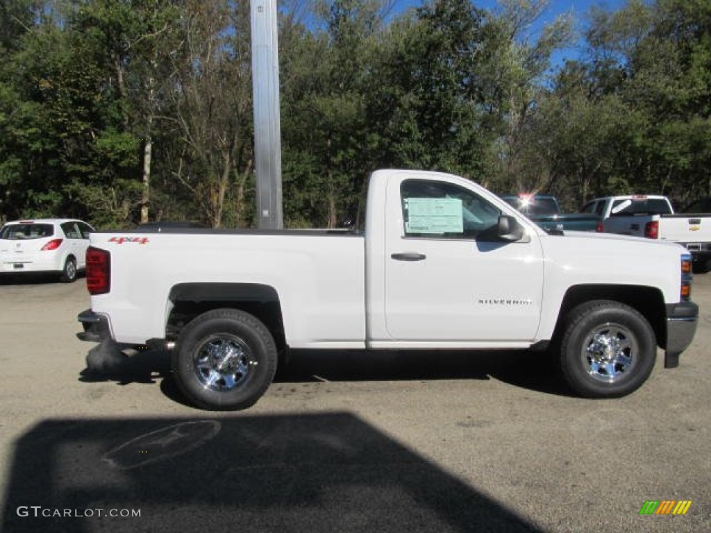 2014 Silverado 1500 WT Regular Cab 4x4 - Summit White / Jet Black/Dark Ash photo #8