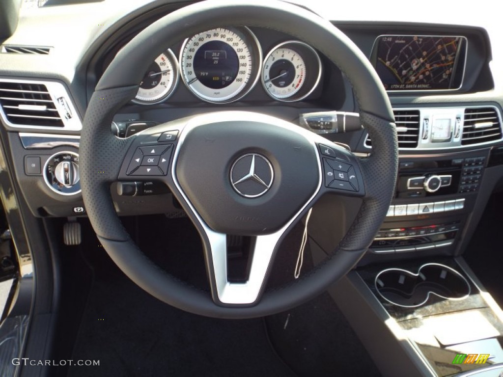 2014 E 350 Cabriolet - Black / Black photo #7