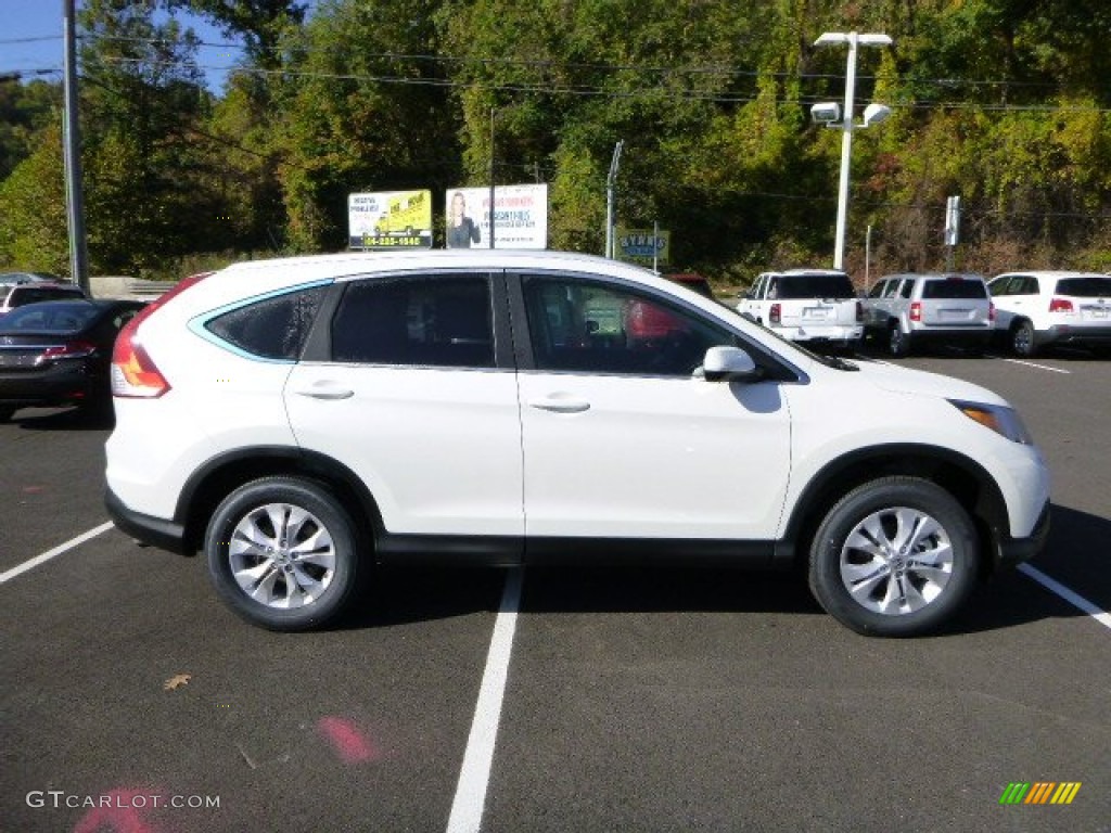 2014 CR-V EX-L AWD - White Diamond Pearl / Black photo #2