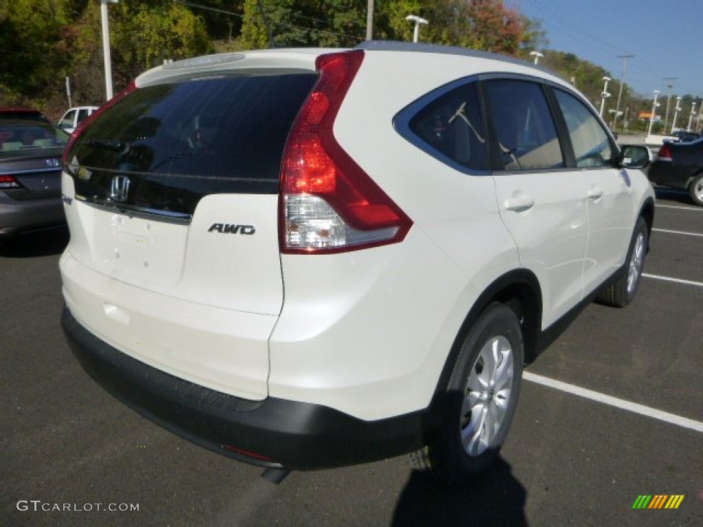 2014 CR-V EX-L AWD - White Diamond Pearl / Black photo #3