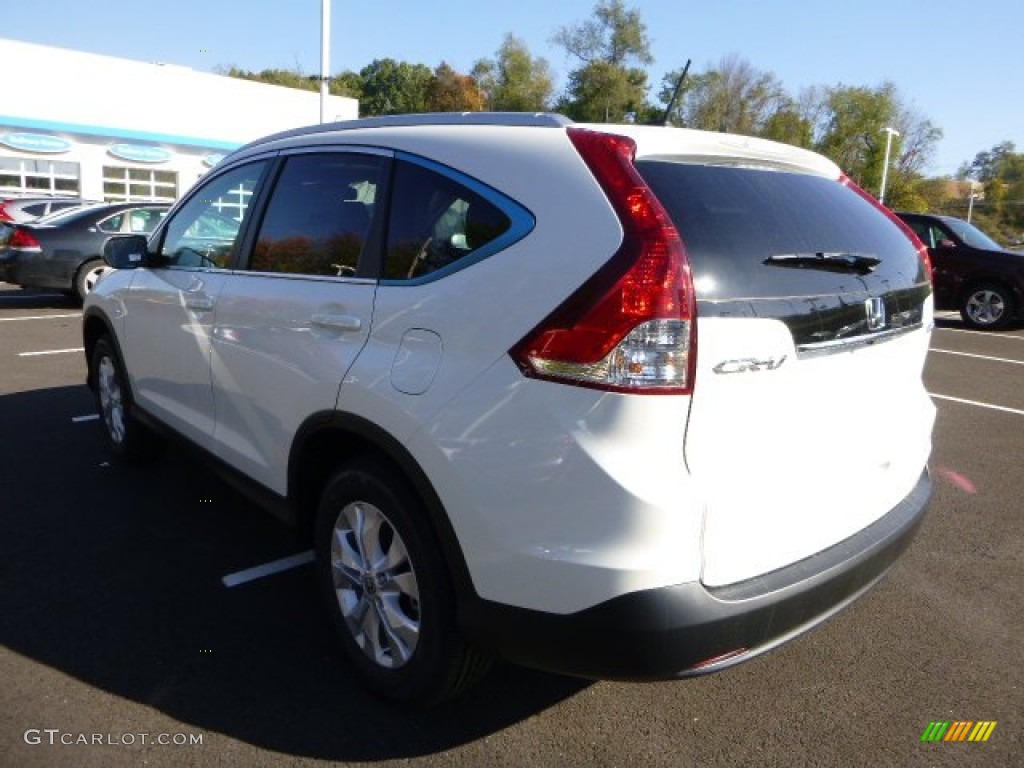 2014 CR-V EX-L AWD - White Diamond Pearl / Black photo #5