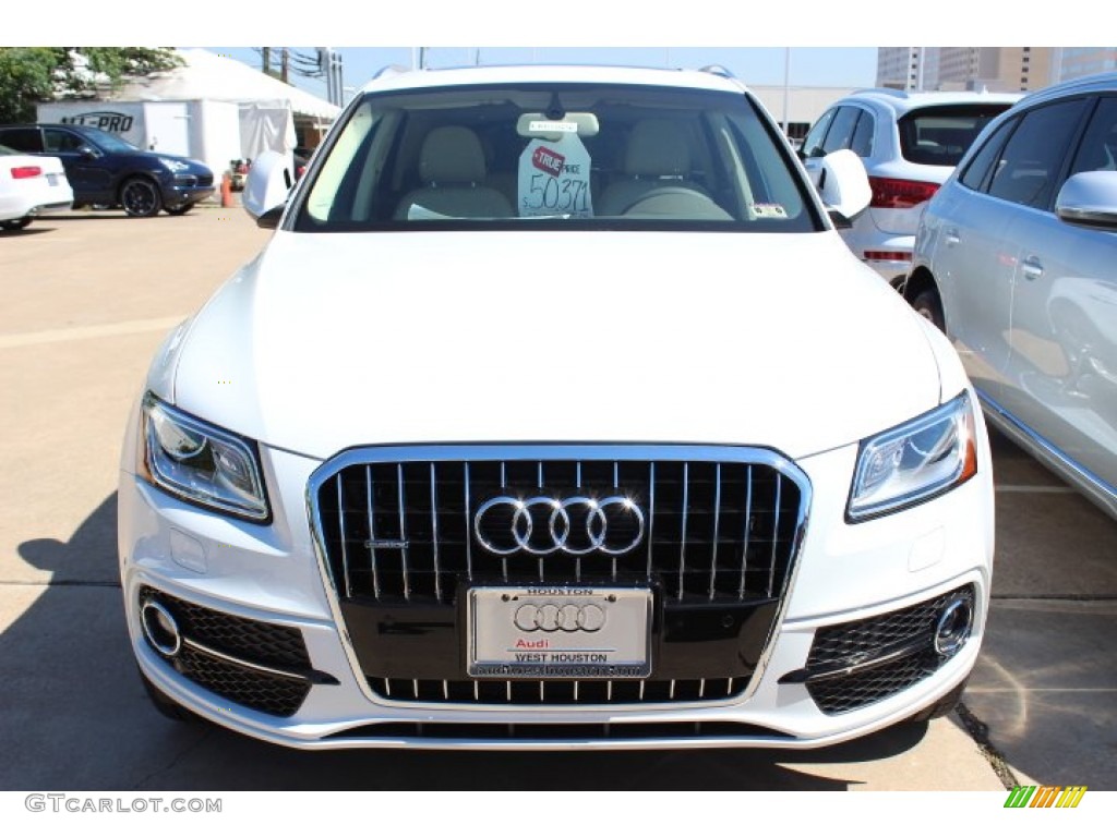 2014 Q5 3.0 TFSI quattro - Glacier White Metallic / Pistachio Beige photo #2