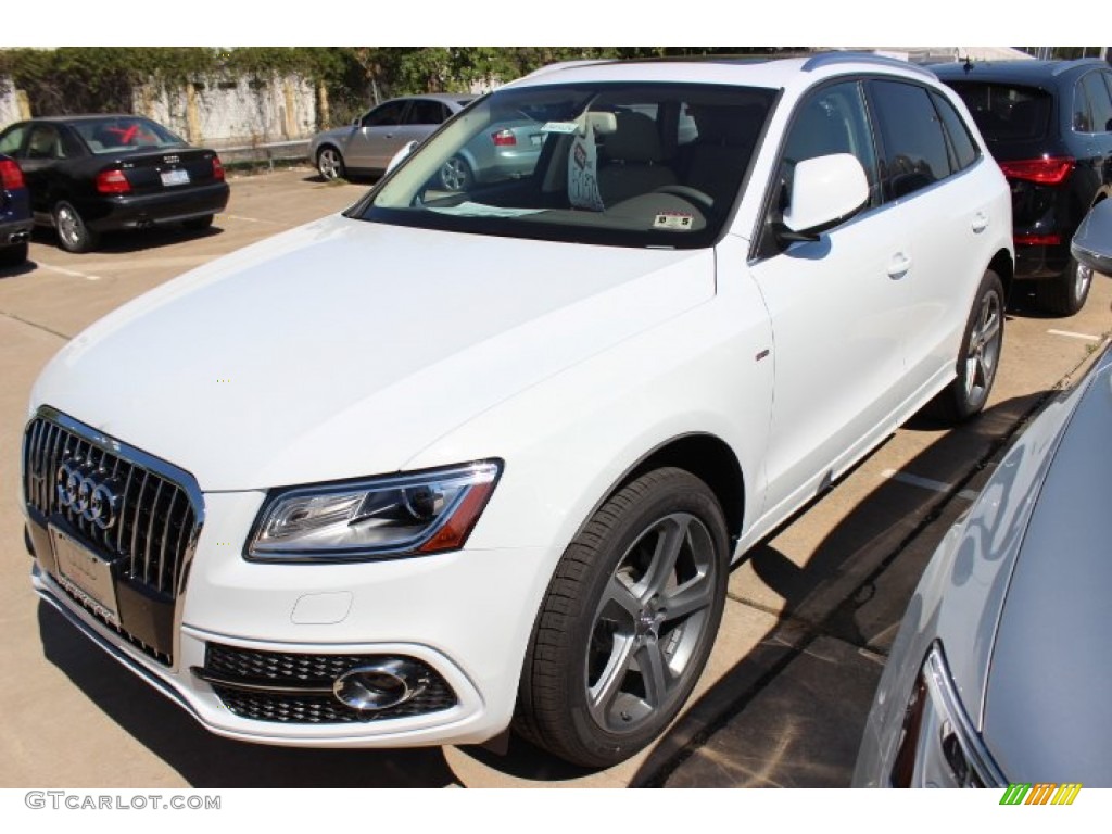 2014 Q5 3.0 TFSI quattro - Glacier White Metallic / Pistachio Beige photo #3