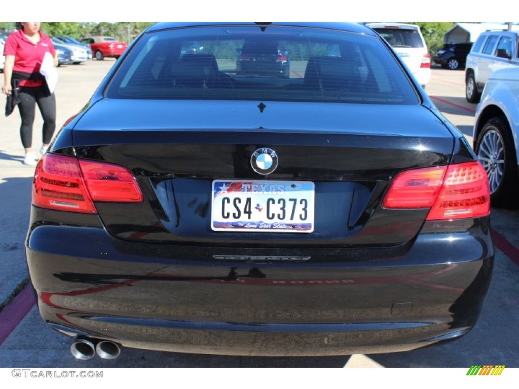 2011 3 Series 328i xDrive Coupe - Black Sapphire Metallic / Black photo #6