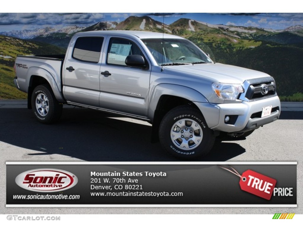 2014 Tacoma V6 TRD Double Cab 4x4 - Silver Sky Metallic / Graphite photo #1