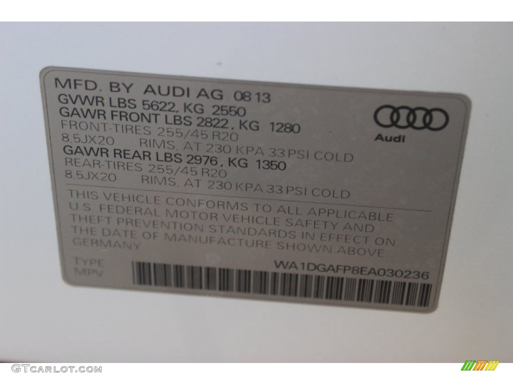 2014 Q5 3.0 TFSI quattro - Glacier White Metallic / Pistachio Beige photo #42