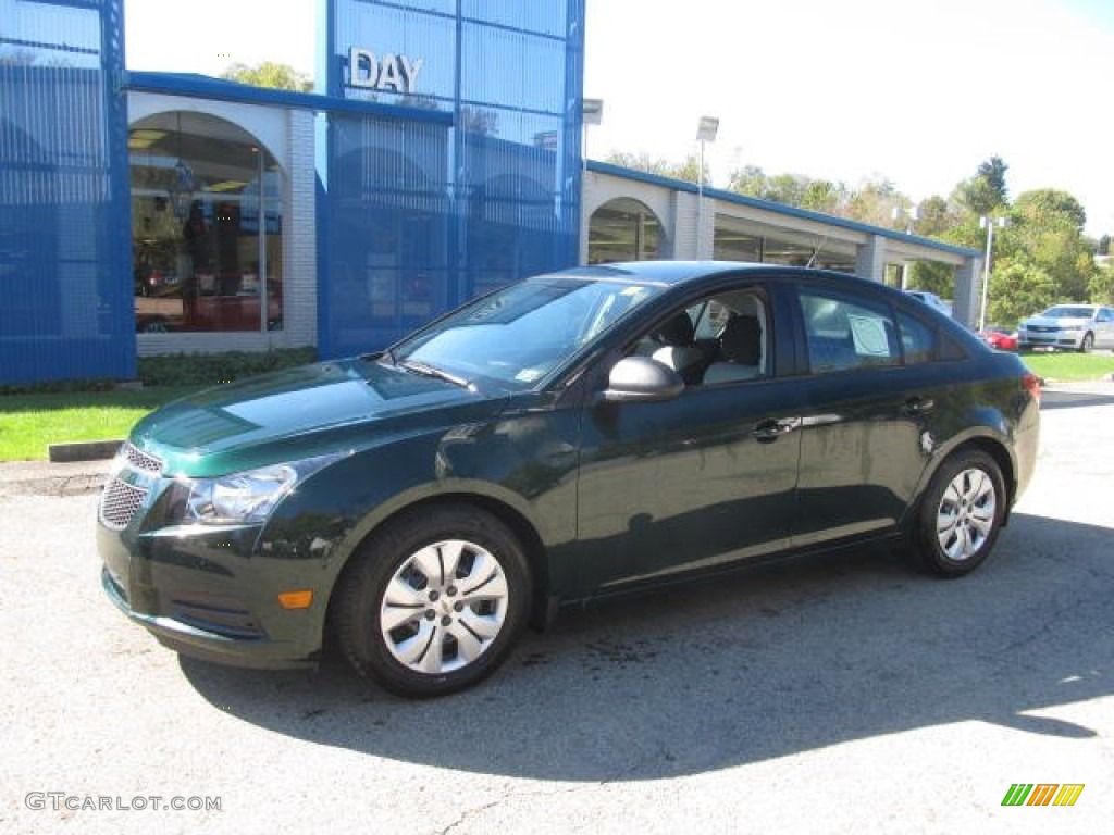 2014 Cruze LS - Rainforest Green Metallic / Jet Black/Medium Titanium photo #1