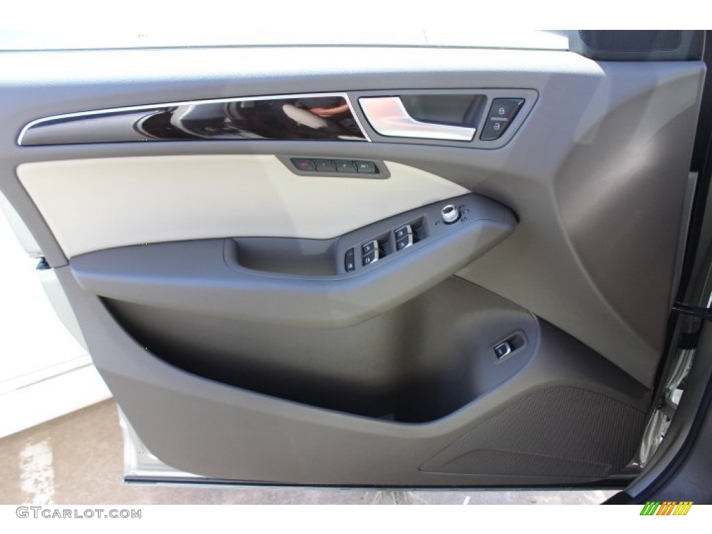 2014 Audi Q5 3.0 TFSI quattro Pistachio Beige Door Panel Photo #86586242